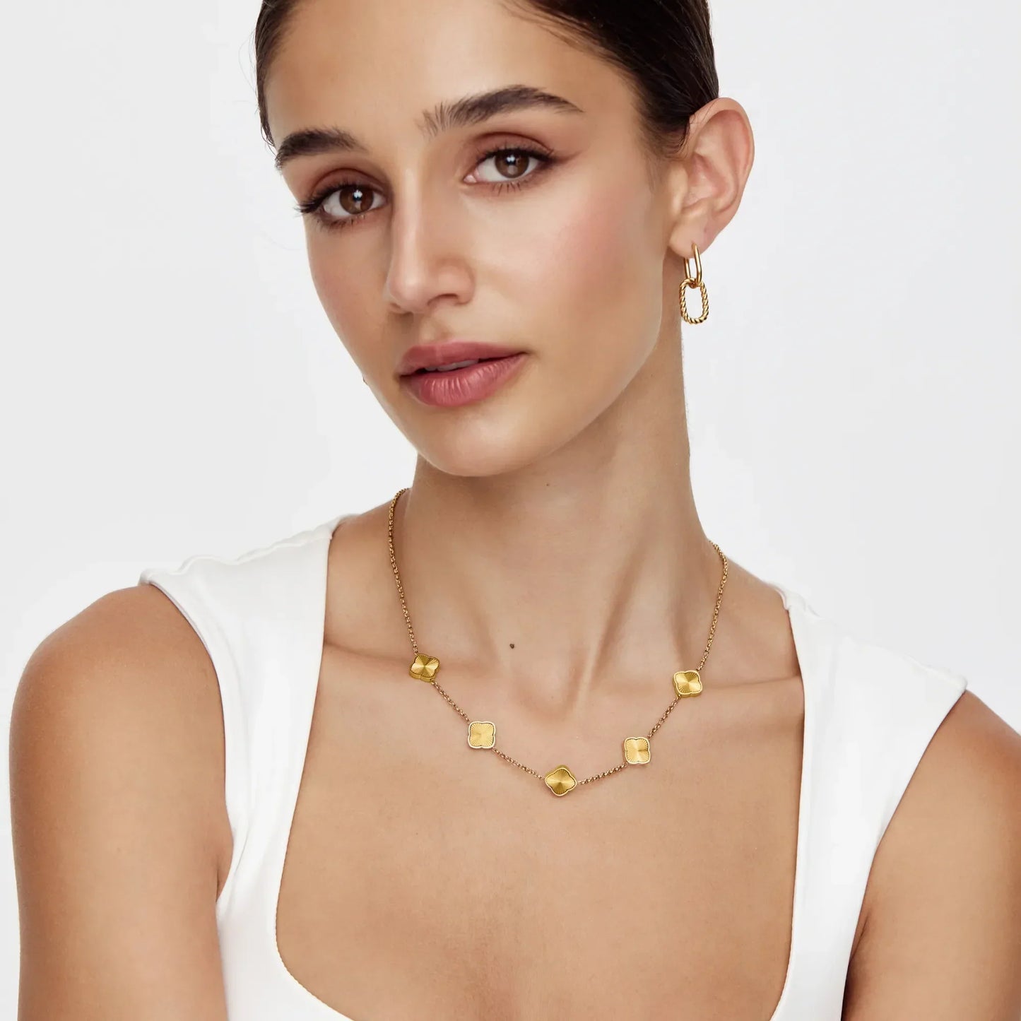 Sunburst Clover Necklace