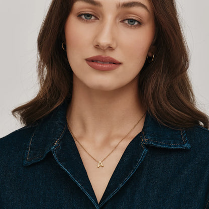Pavé Initial Necklace
