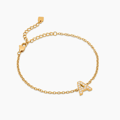 Pavé Initial Bracelet