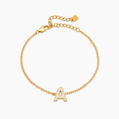 Pavé Initial Bracelet
