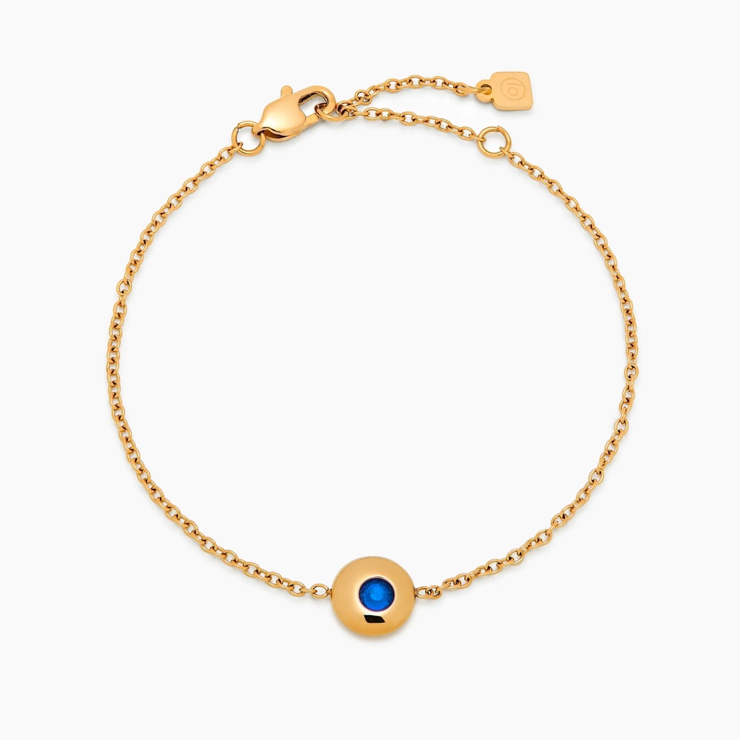 mini-birthstone-charm-bracelet — Gold / Sep-Sapphire