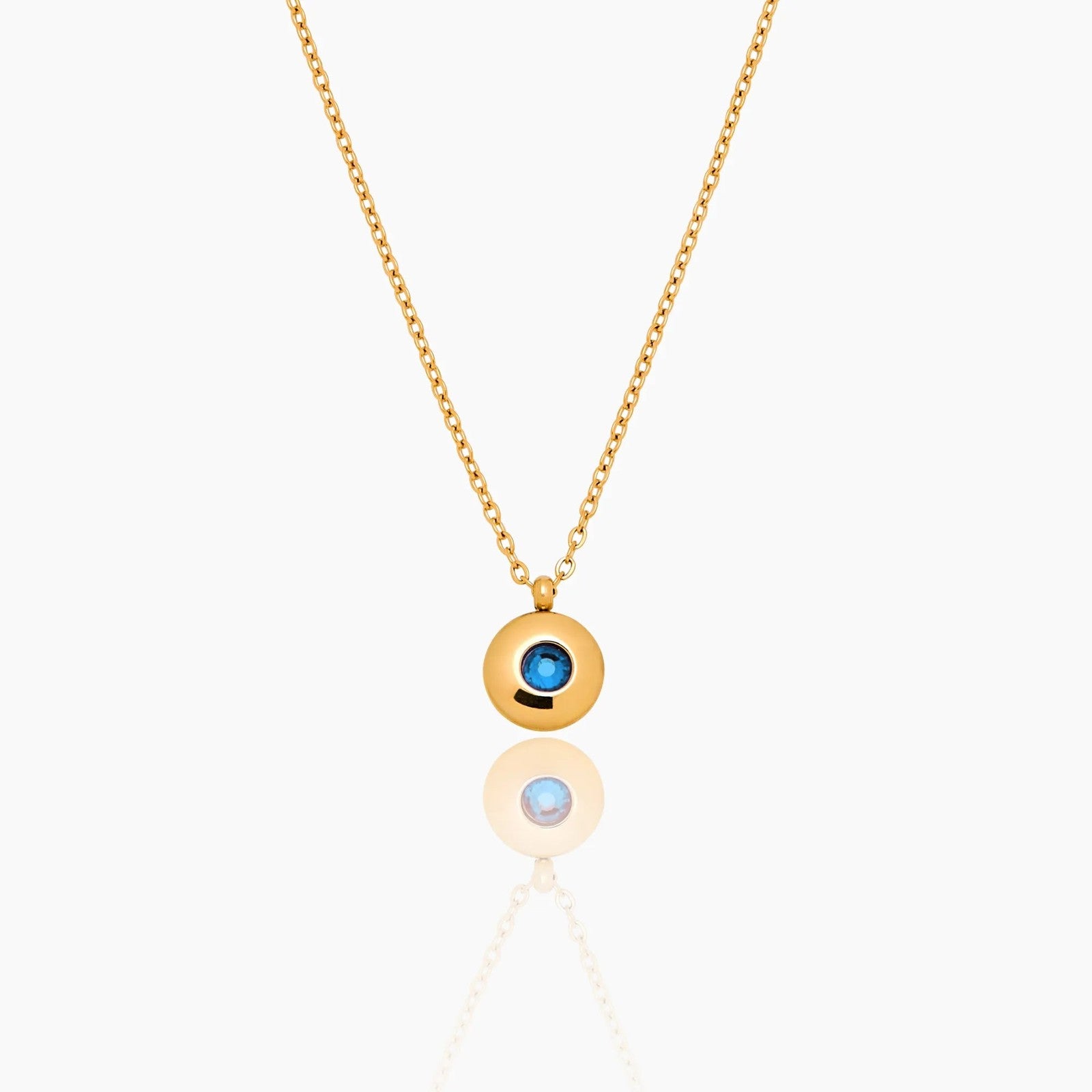 mini-birthstone-pendant-necklace — Gold / Dec-Blue Topaz