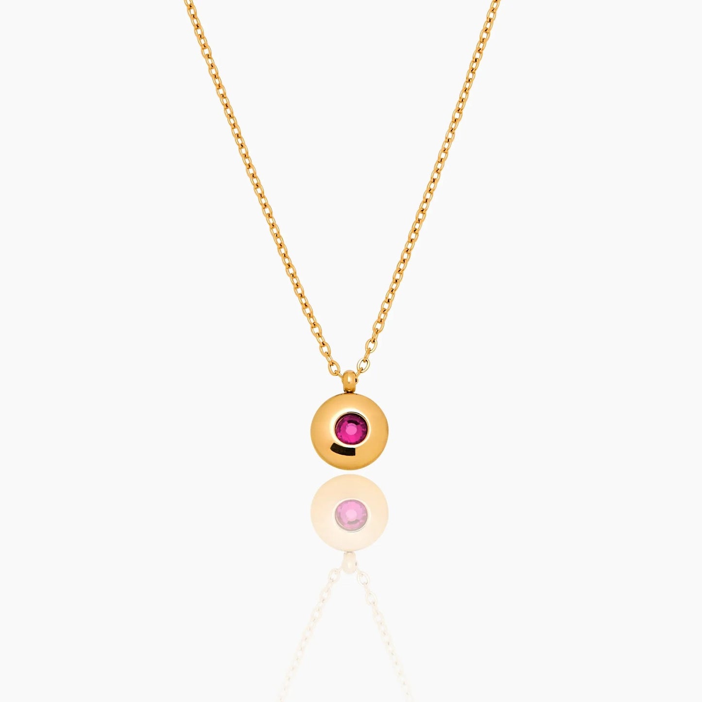 mini-birthstone-pendant-necklace — Gold / Oct-Tourmaline