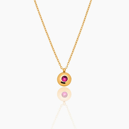 mini-birthstone-pendant-necklace — Gold / Oct-Tourmaline