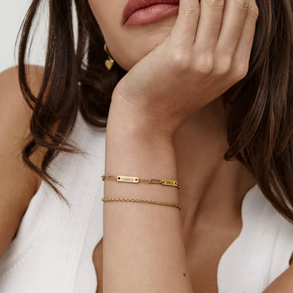 Paperclip Multi-Name Bracelet